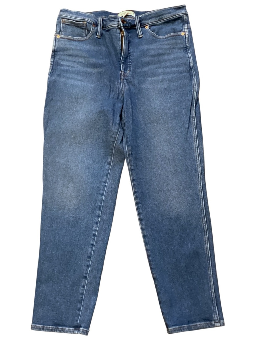 Madewell Stovepipe Jeans Manchester Wash Size 32 Style AN335 High Rise Stretch